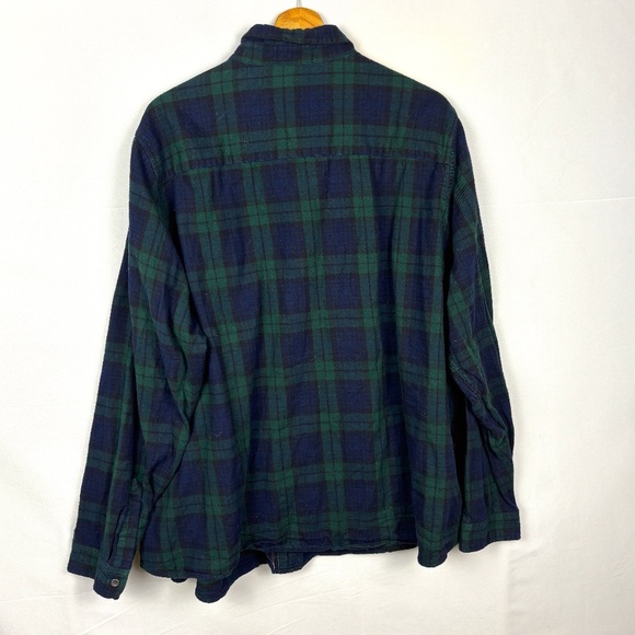 L.L.Bean Men's Flannel Casual Long Sleeve Button down Shirt 3XL 100% Cotton Work - Picture 3 of 10